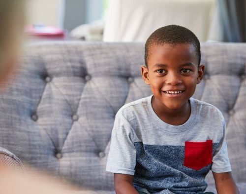 Stock photo of smiling child.