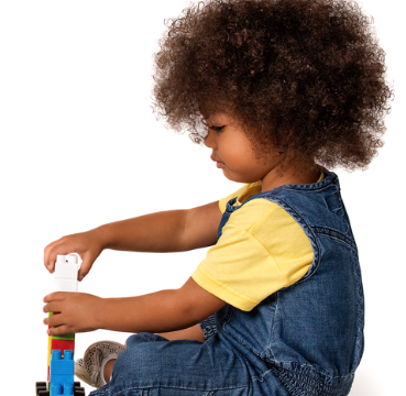 Stock photo of child playing