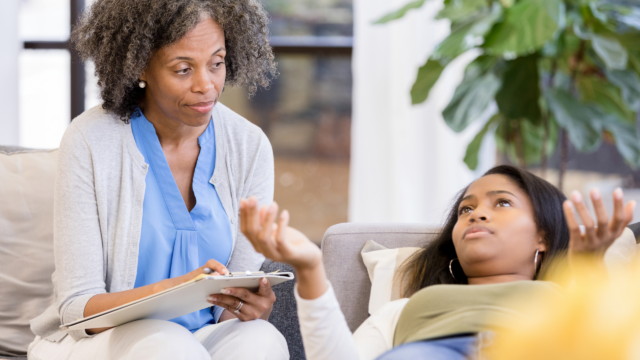 Photo of teen in therapy session